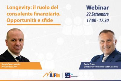 Webinar - Longevity: il ruolo del consulente finanziario. Opportunità e sfide
