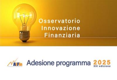 Adesione al Programma e all'Osservatorio Innovazione Finanziaria 2025